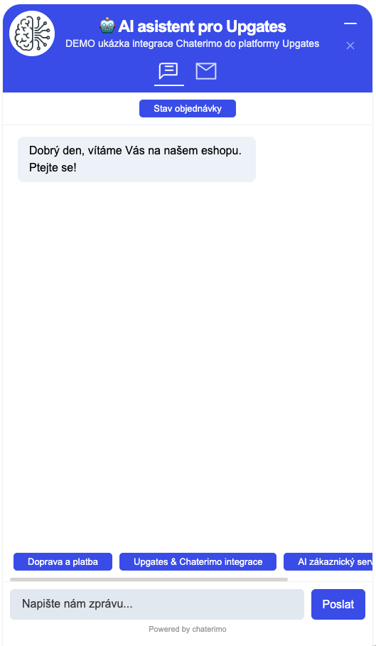 Chaterimo chat widget